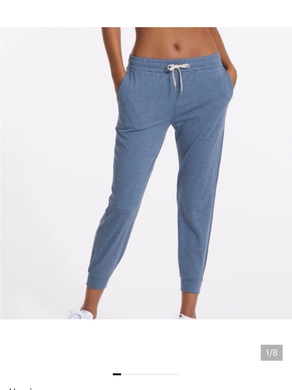 Vuori Performance Joggers – Size XS – Heathered Blue